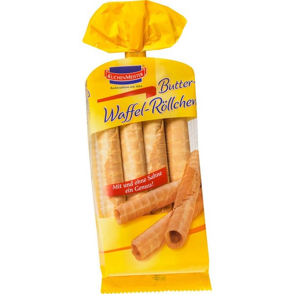 KuchenMeister Kuchen, KuchenMeister Butter Waffel Röllchen mit Butter verfeinert 125g