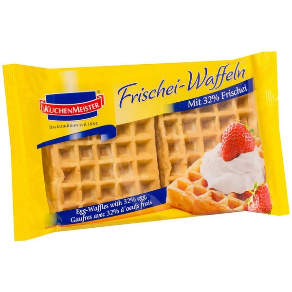 KuchenMeister Kuchen, KuchenMeister Frischeiwaffeln köstlich süße Waffeln verpackt 300g