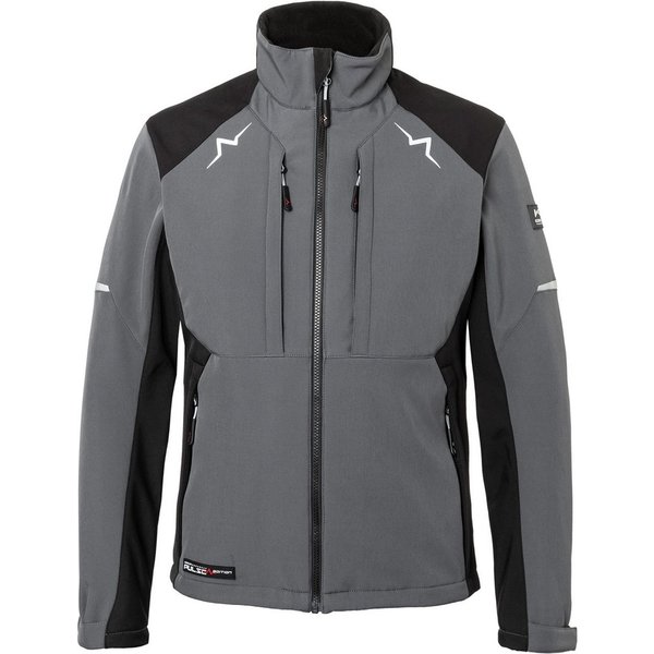 Kübler Arbeitsjacke Workwear Herren Softshelljacke PULSE grau / schwarz Arbeitsjacle