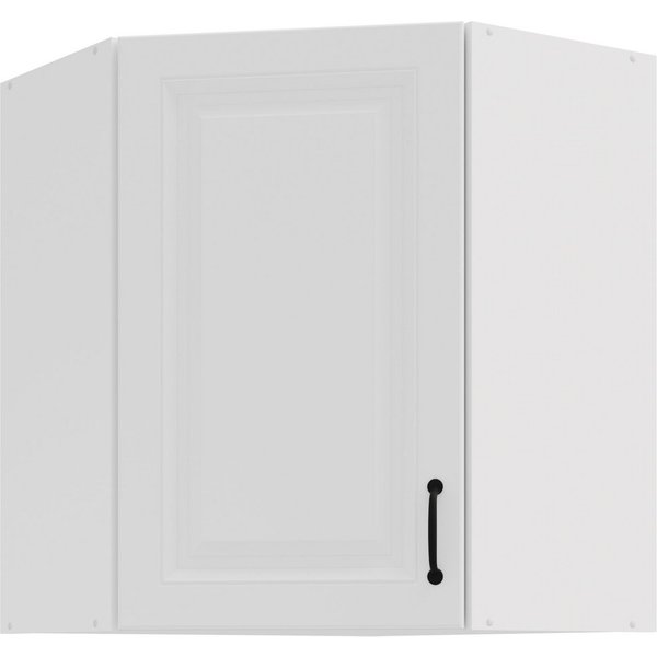 Küchen-Preisbombe Eckhängeschrank 60x60 cm Küche Stilo Weiß Küchenzeile Küchenblock Einbauküche Landhaus