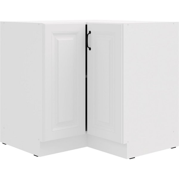 Küchen-Preisbombe Eckunterschrank 90x90 cm Küche Stilo Weiß Küchenzeile Küchenblock Einbauküche Landhaus