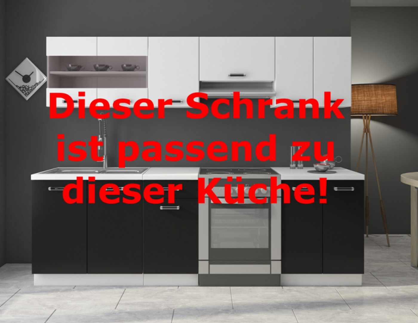 Küchen-Preisbombe Frontblende Verblendungsset Geschirrspüler 60 cm vollintegrierbar Küche Omega 240, 60 cm – Bild 2 von 3