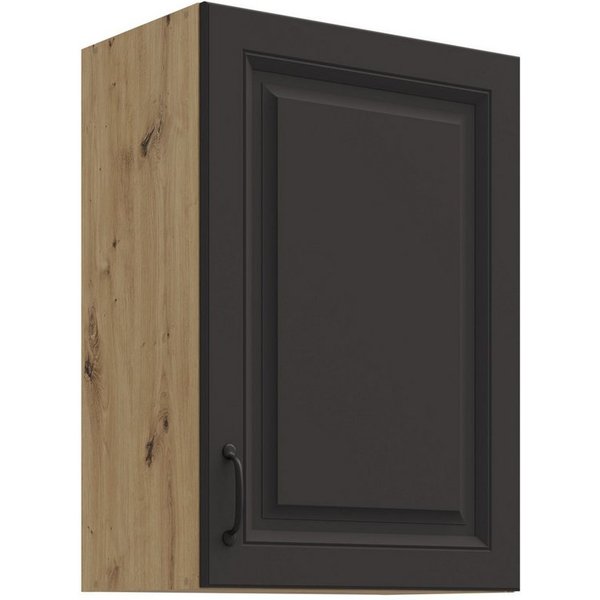 Küchen-Preisbombe Hängeschrank 50 cm Küche Stilo Grau Eiche Artisan Küchenzeile Einbauküche Landhaus
