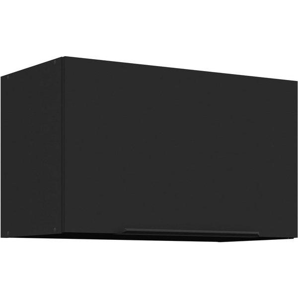 Küchen-Preisbombe Hängeschrank 60 cm Küche SIENA Schwarz Küchenzeile Küchenblock Einbauküche Höhe 36