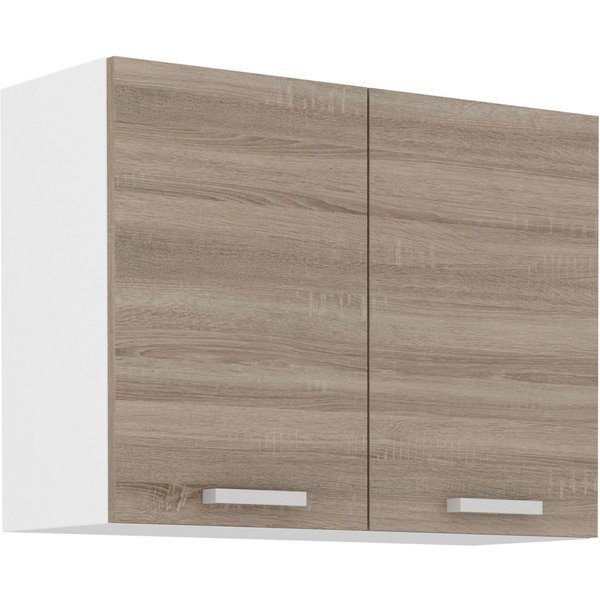 Küchen-Preisbombe Hängeschrank 80 cm Küche Dave Eiche Sonoma Trüffel Küchenzeile Einbauküche