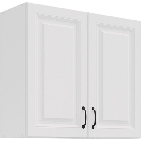 Küchen-Preisbombe Hängeschrank 80 cm Küche Stilo Weiß Küchenzeile Küchenblock Einbauküche Landhaus