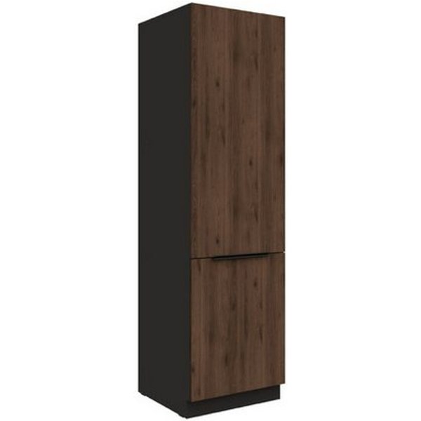 Küchen-Preisbombe Hochschrank 60 cm Küche MONZA Okapi Nußbaum Küchenzeile Küchenblock Einbauküche