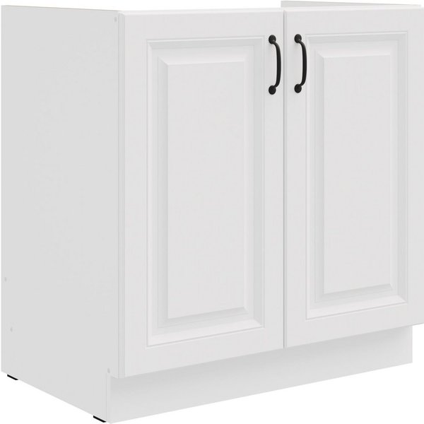 Küchen-Preisbombe Spülenunterschrank 80 cm Küche Stilo Weiss Küchenzeile Küchenblock Küche Landhaus
