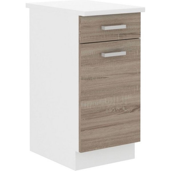 Küchen-Preisbombe Unterschrank 40 cm Küche Dave Eiche Sonoma Trüffel Küchenzeile Einbauküche