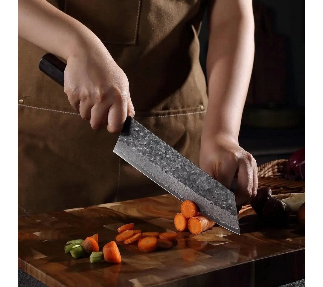 Küchenkompane Fleischmesser Santoku Küchenmesser 67 Lagen Damast Stahl Japanischer VG10 Stahlkern – Bild 2 von 5