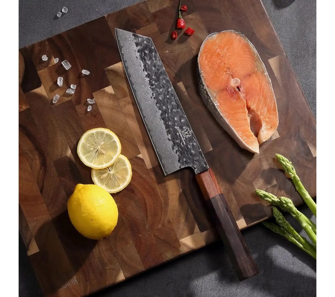 Küchenkompane Fleischmesser Santoku Küchenmesser 67 Lagen Damast Stahl Japanischer VG10 Stahlkern – Bild 3 von 5
