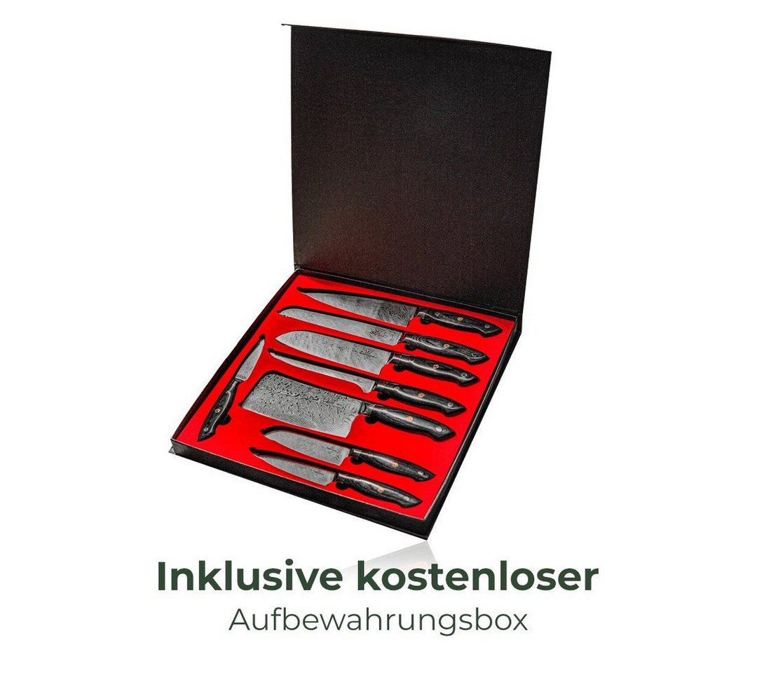 Küchenkompane Messer-Set Küchenmesser Komibpaket mit magnetischem Messerblock - Kumai (2-tlg) – Bild 5 von 5