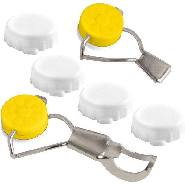 FACKELMANN Küchenorganizer-Set Fackelmann Kronkorken und Bügelverschluss 6-er Set