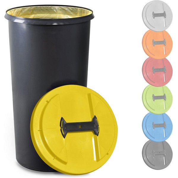 KUEFA Müllsackständer BSC 60L Mülleimer Gelber Sack, inkl. Klemm-Ring, UV-beständig