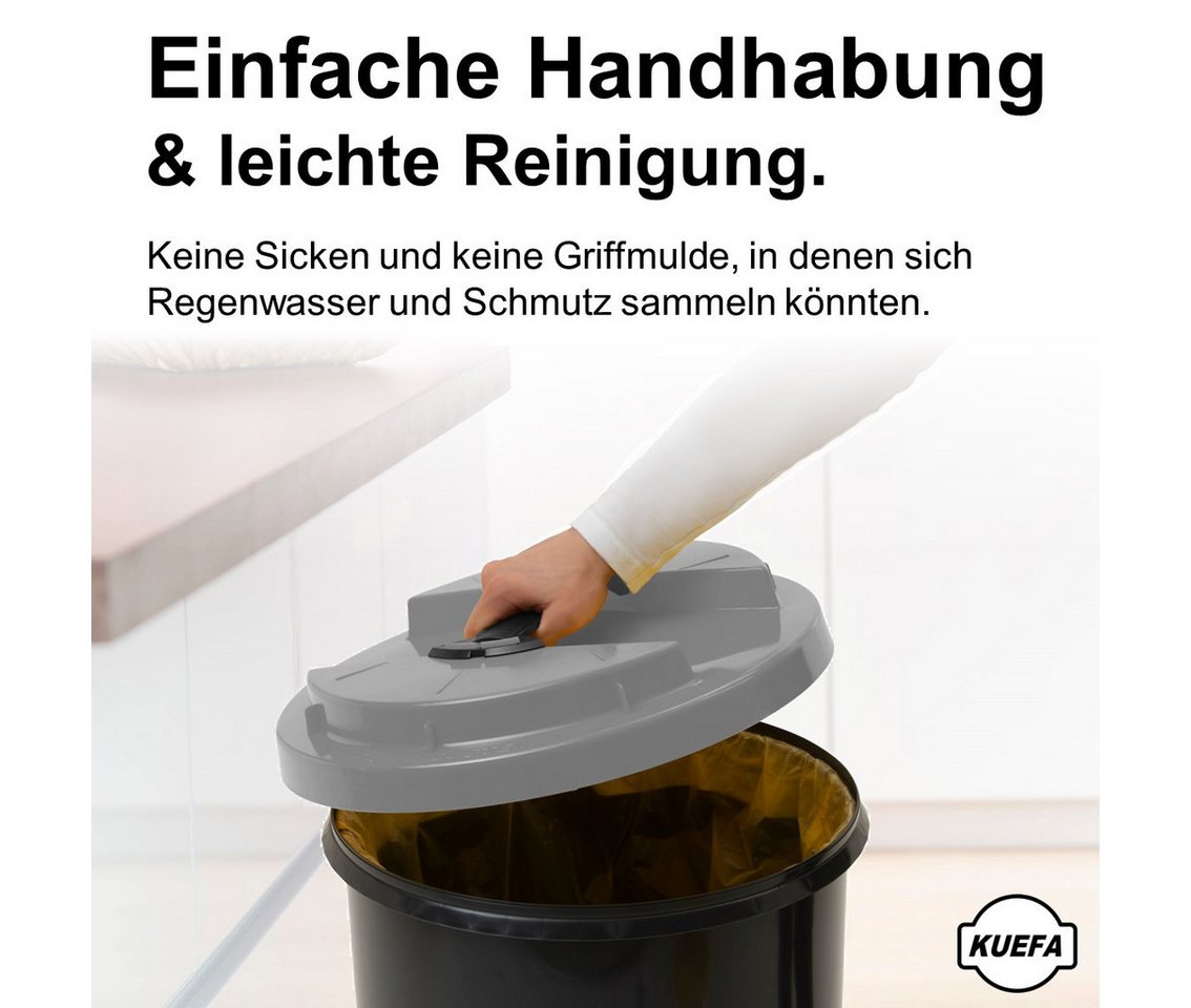KUEFA Müllsackständer BSC 60L Mülleimer Gelber Sack, inkl. Klemm-Ring, UV-beständig – Bild 4 von 5