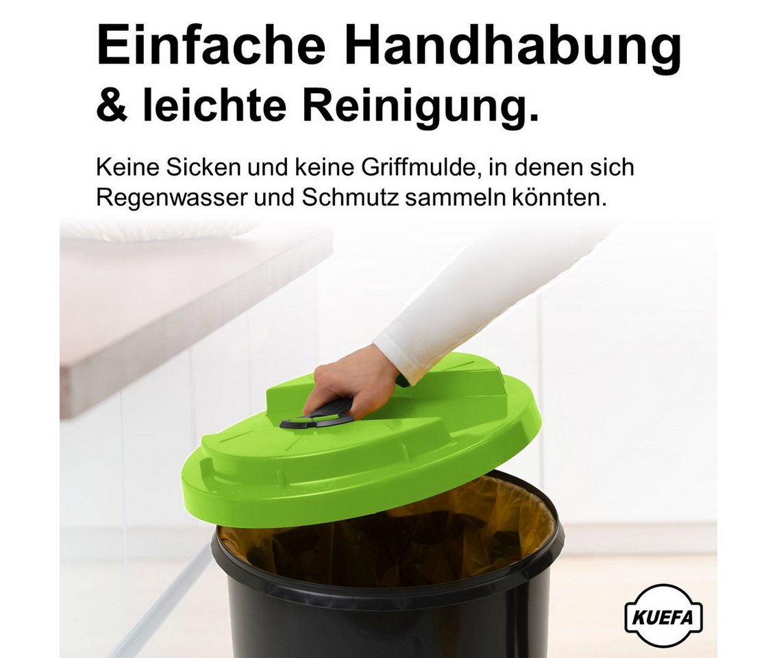 KUEFA Müllsackständer BSC 60L Mülleimer Gelber Sack, inkl. Klemm-Ring, UV-beständig – Bild 4 von 5