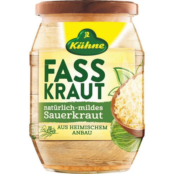 Kühne Gemüsekonserve, Kühne Fasskraut natürlich mild ATG 650g