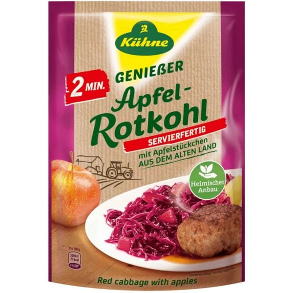 Kühne Gemüsekonserve, Kühne Apfelrotkohl Fix & Fertig