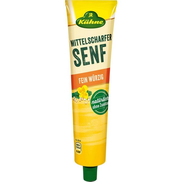 Kühne Saucen, Kühne Senf Tube mittelscharf