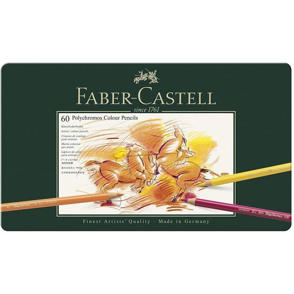 Faber-Castell Künstlerstift Faber-Castell Polychromos Farbstift - 60er Metalletui