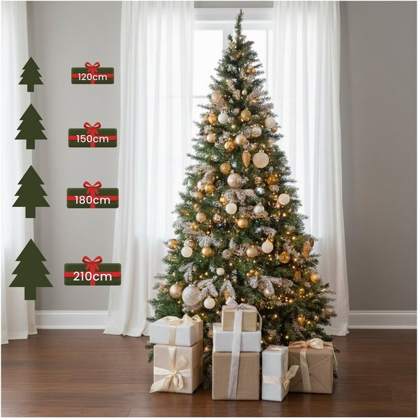 Dimono Künstlicher Weihnachtsbaum DIMONO Künstlicher Weihnachtsbaum mit Stecksystem – Dekorativer Baum, Christbaum, Naturgetreuer Tannenbaum mit wunderschönen B