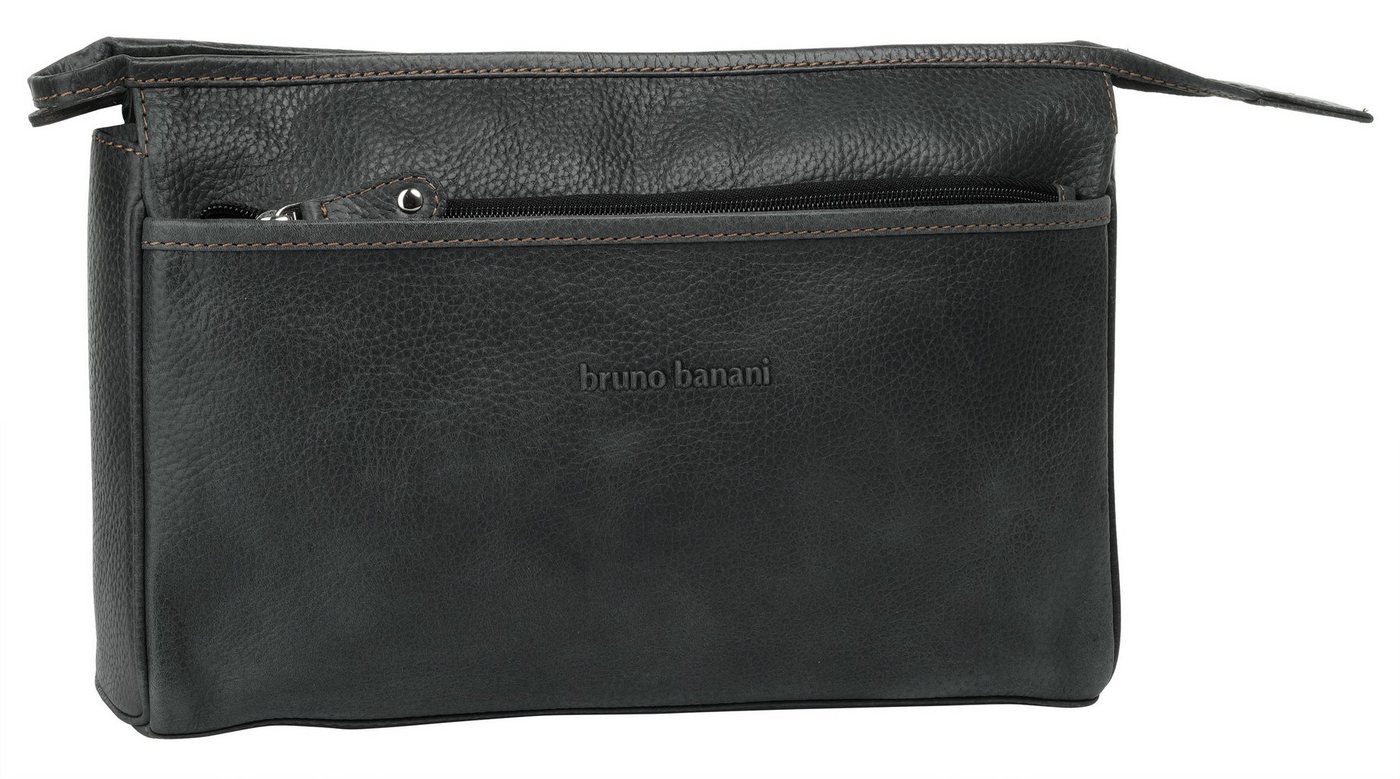 Bruno Banani Kulturbeutel BRUNO BANANI Herren, Damen echt Leder, echt Leder – Bild 2 von 5