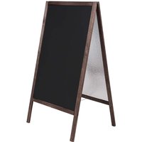 Kundenstopper aus Holz, doppelseitig, antik, DIN A1