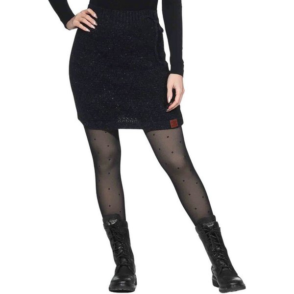 KUNST UND MAGIE Strickrock Klassischer Boho Strickrock Rock Winter Wolle