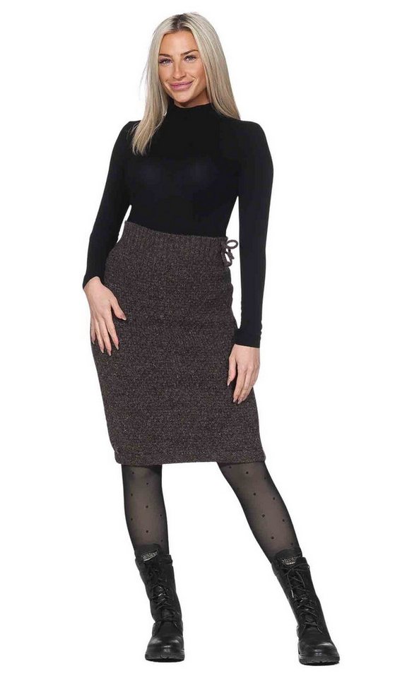 KUNST UND MAGIE Strickrock Langer Rock Klassischer Boho Strickrock Winter Wolle – Bild 4 von 5