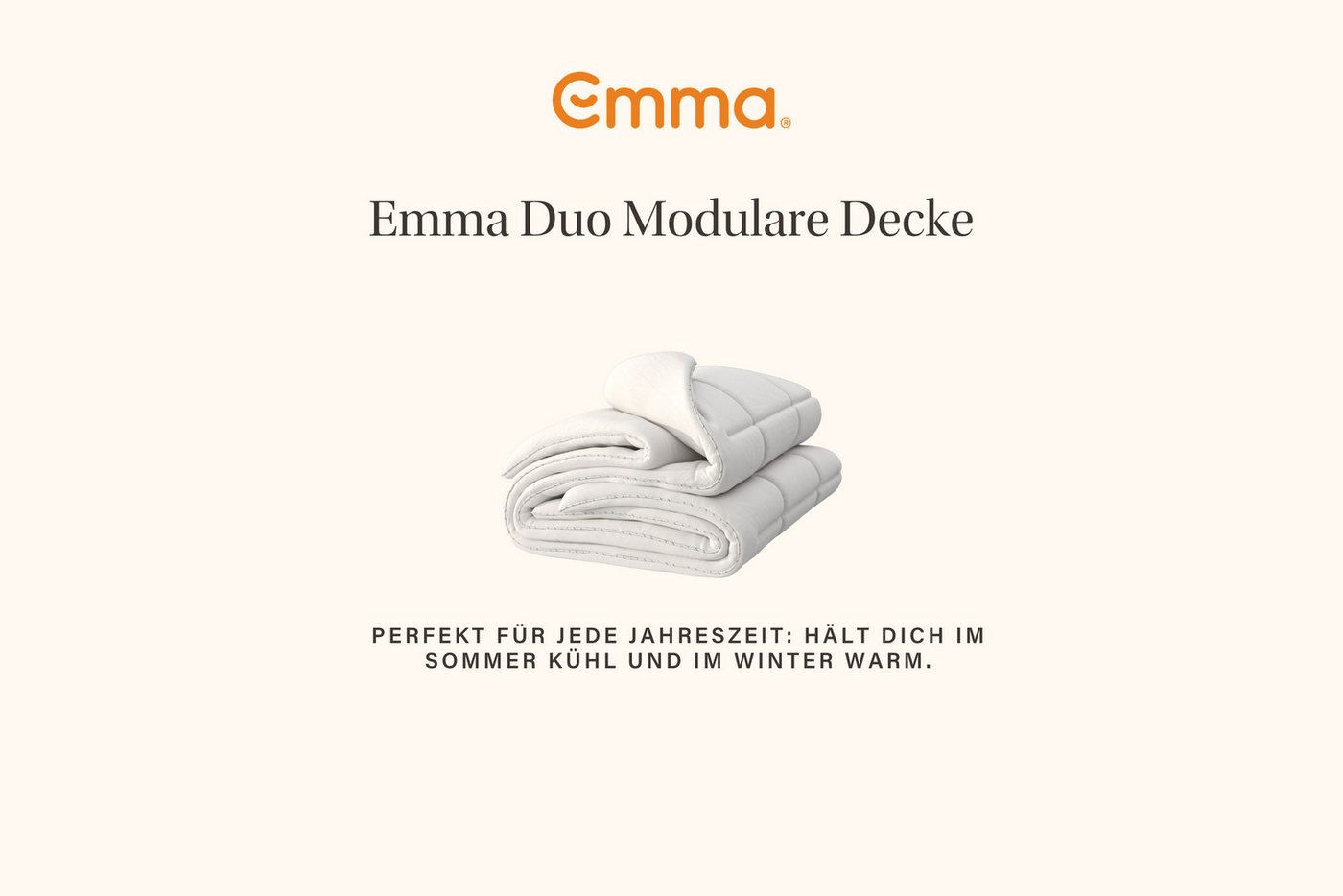 Emma Kunstfaserbettdecke Emma Duo Modulare Decke, Füllung: Polyester, Passt sich jeder Jahreszeit optimal an – Bild 3 von 5