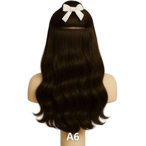 NOGI Kunsthaar-Extension NOGI Glam Clip, Clip-In Haarteil, 50 cm Länge, hitzebeständig für Glam-Look