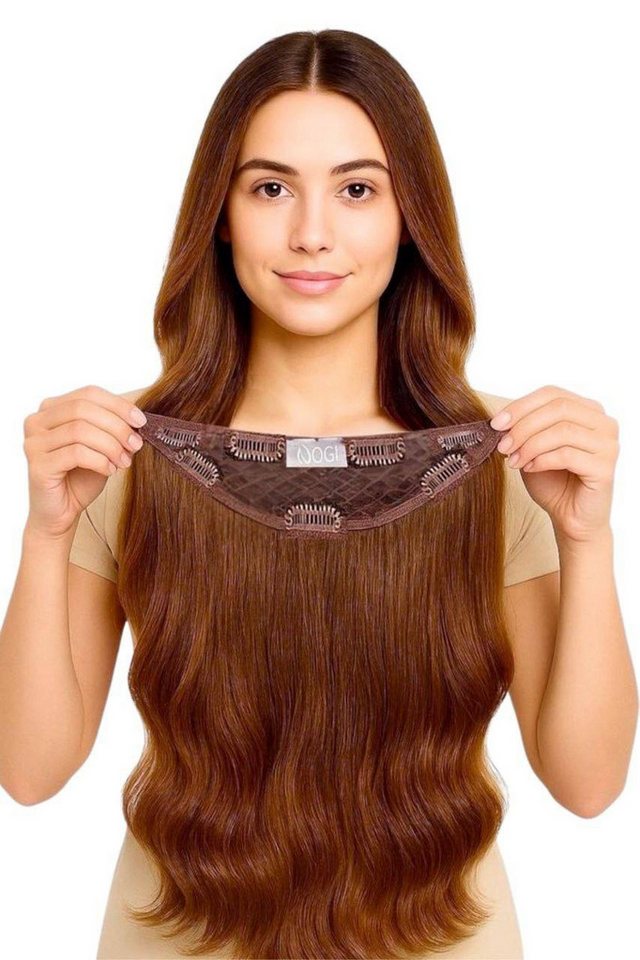 NOGI Kunsthaar-Extension NOGI Glam Clip, Clip-In Haarteil, 50 cm Länge, hitzebeständig für Glam-Look – Bild 2 von 5