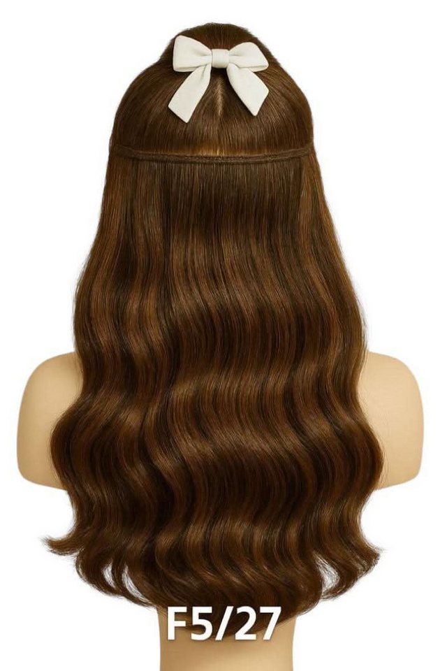 NOGI Kunsthaar-Extension NOGI Glam Clip, Clip-In Haarteil, 50 cm Länge, hitzebeständig für Glam-Look – Bild 4 von 5