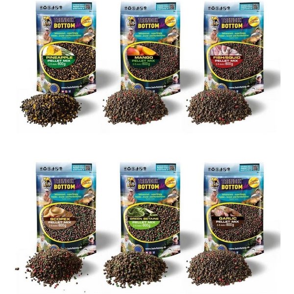 Behr Kunstköder Behr Pellet Mix, 800 Gramm - ver. Aromen mit Nachfüllbeutel - Angeln, Sehr aromatisch