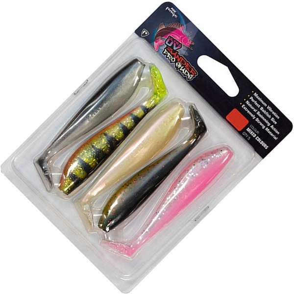 Fox Rage Kunstköder Fox Rage Zander Pro mixed UV Colour Pack - 5 Gummifische