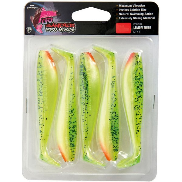 Fox Rage Kunstköder Fox Rage Zander Pro Ultra UV 12cm - 5 Gummifische