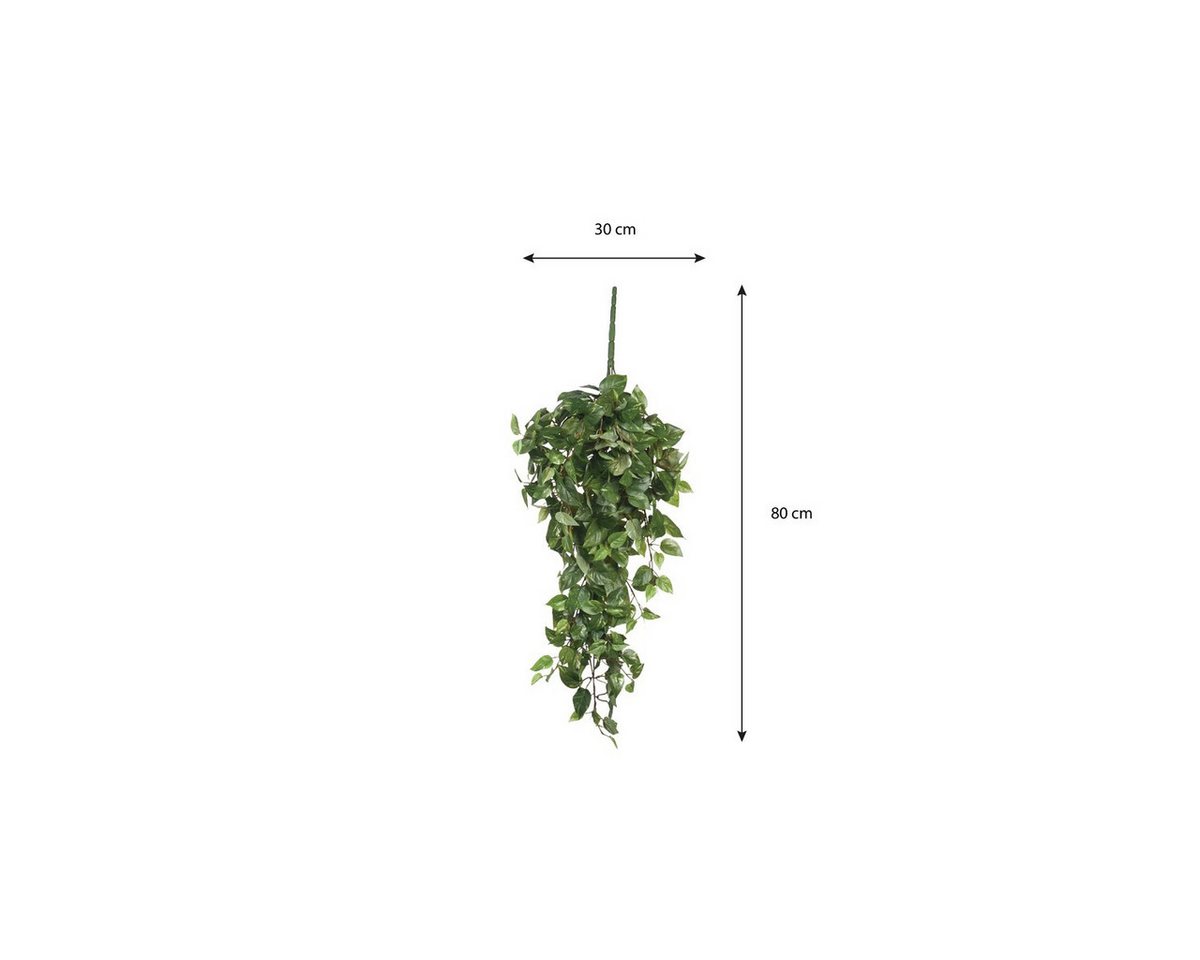 Kunstpflanze Mica Decorations Scindapsus haengend gruen - l80cm, Mica Decorations, Höhe 80 cm – Bild 2 von 3