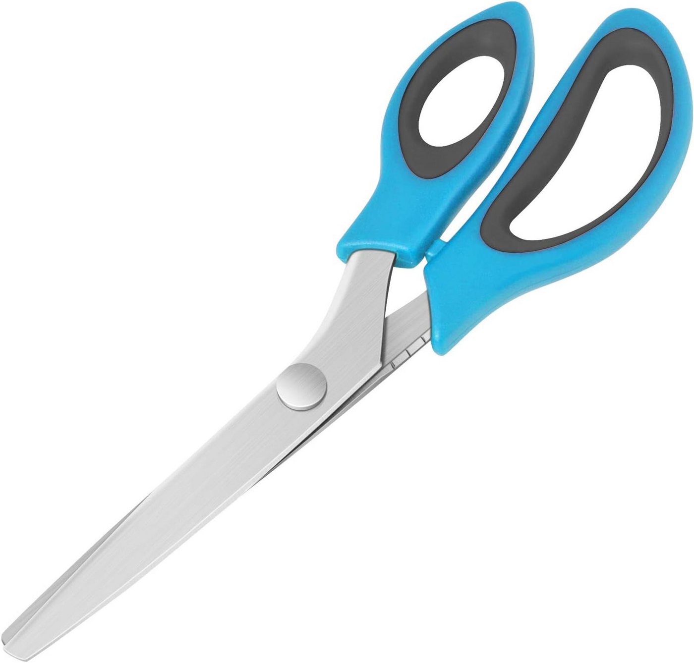KUONIIY Stoffscheren Schneiderschere Zickzack-Schere 23 cm mit Fadenschere, (Zickzack-Schere mit Fadenschere, ideal für Stoffe und Bastelprojekte, 2-teiliges Sc – Bild 3 von 5