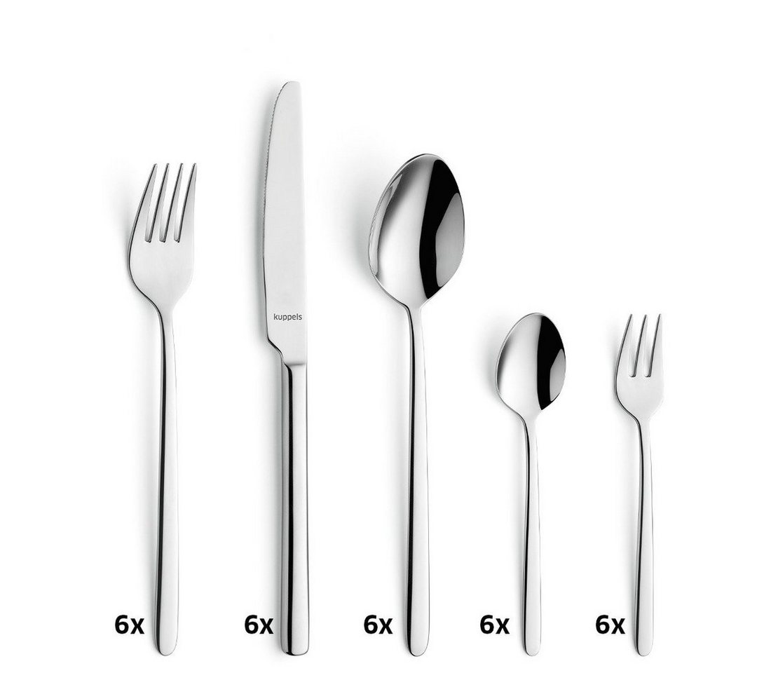 Kuppels Besteck-Set CUTE (30-tlg), 6 Personen, Edelstahl Rostfrei 18/10, spülmaschinenfest, hochglanzpoliert – Bild 3 von 5