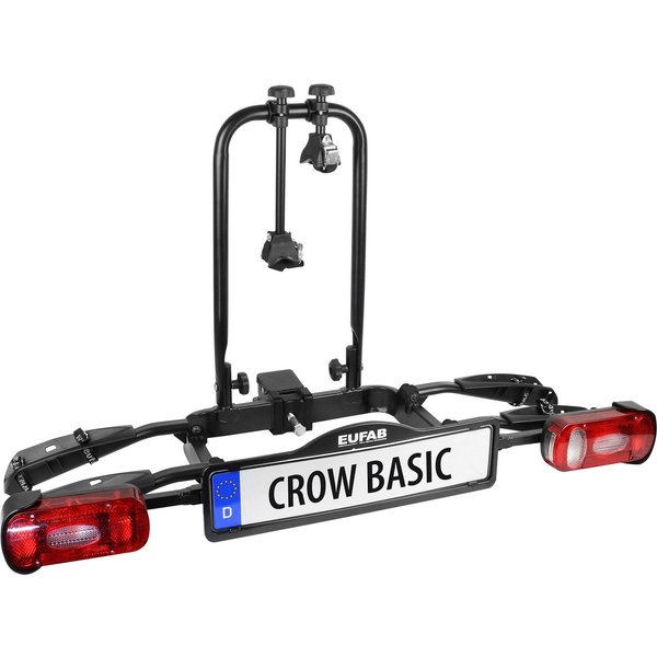 EUFAB Kupplungsfahrradträger EUFAB 11569 CROW BASIC, für max. 2 Räder, E-Bike geeignet