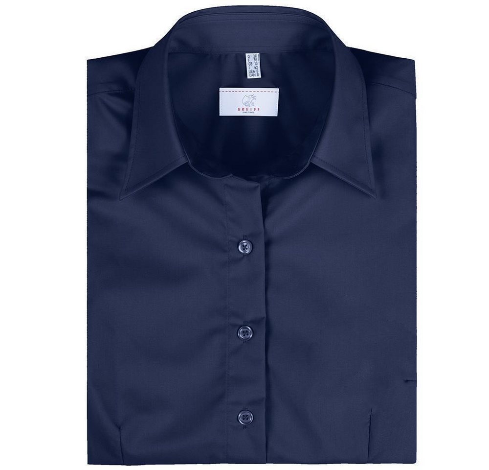 GREIFF Kurzarmbluse Greiff Corporate Wear BASIC Damen Businessbluse OEKO TEX® Marine – Bild 2 von 2