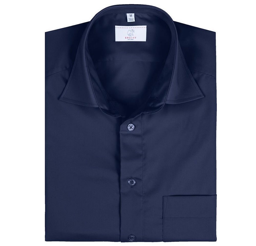 GREIFF Kurzarmhemd Greiff Corporate Hemd BASIC Herren OEKO TEX® Marine – Bild 2 von 2