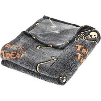 Kuscheldecke »Halloween«, 130 x 160 cm (Skelett)