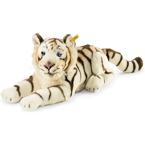 Steiff Kuscheltier Steiff Bharat Tiger, weiß, liegend, 43 cm