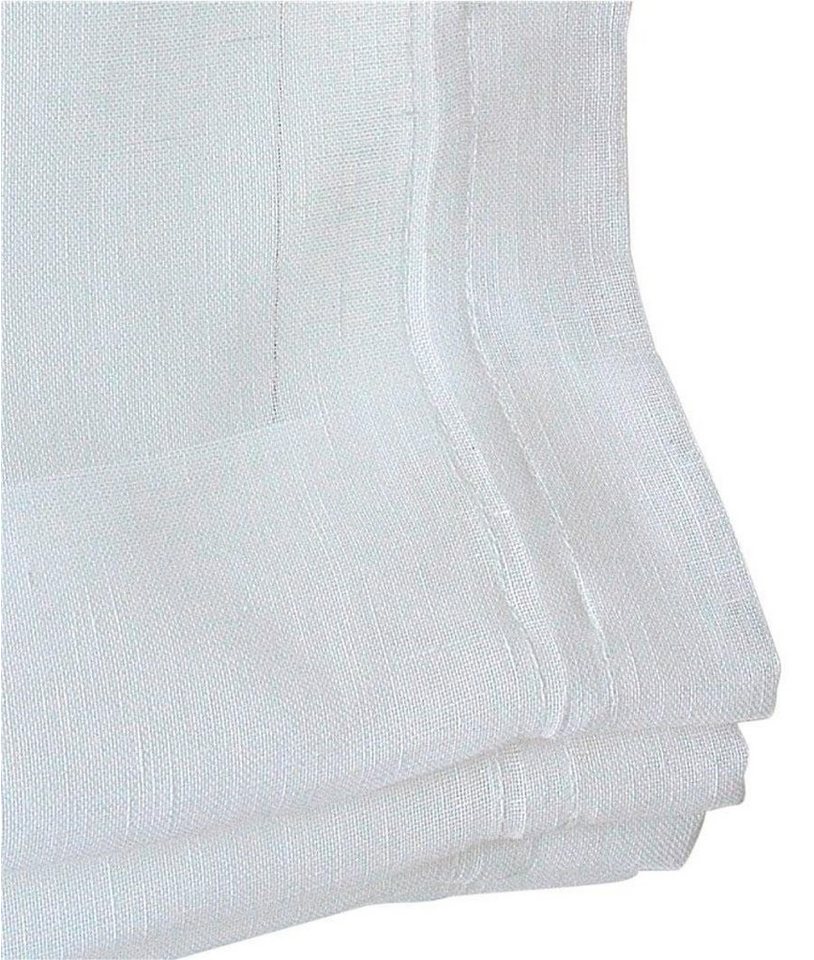 Kutti Raffrollo Brondby, mit Schlaufen, freihängend, halbtransparent, Polyester, Schlaufen – Bild 3 von 4