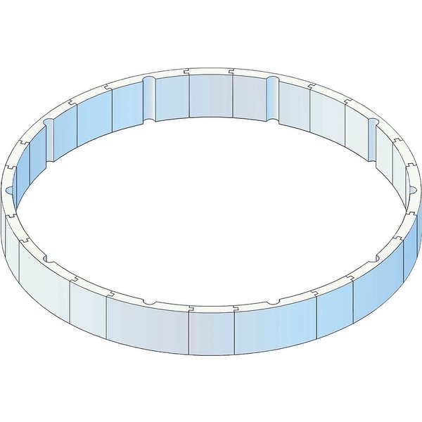 KWAD Poolwandisolierung Pool Protector T60, (10-St), für Rundbecken ØxH: 360x132 cm