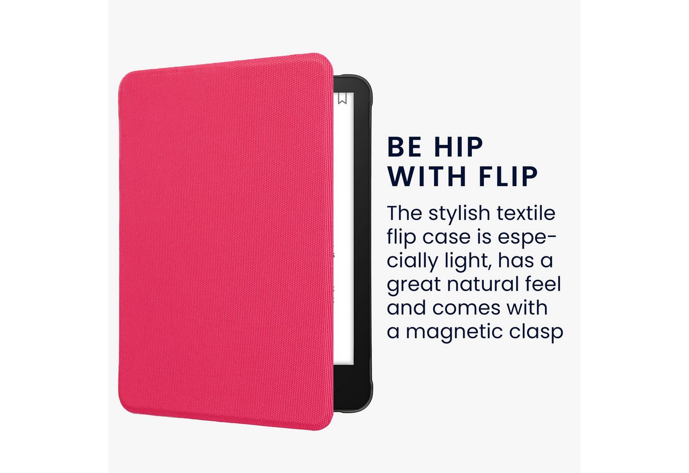kwmobile E-Reader-Hülle Hülle für Amazon Kindle Paperwhite (2024)/Colorsoft, Nylon eReader Schutzhülle Cover Case – Bild 3 von 5