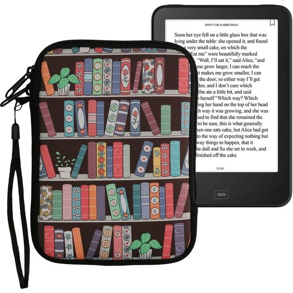 kwmobile E-Reader-Hülle Tasche für eReader, Neopren Hülle Schutzhülle - 17 x 12 x 2 cm Innenmaße