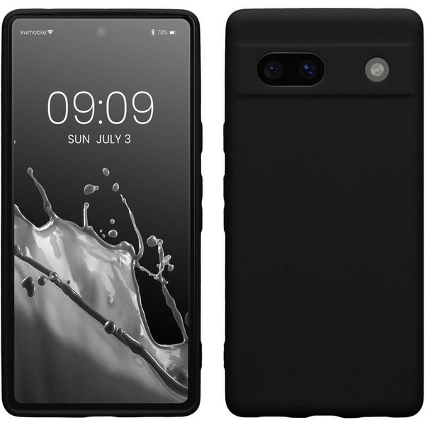 kwmobile Handyhülle Handyhülle für Google Pixel 7a Hülle, Weiches Handy Silikon Case - Schutzhülle Cover
