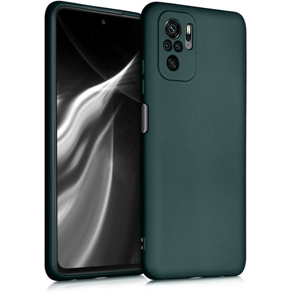 kwmobile Handyhülle Handyhülle für Xiaomi Redmi Note 10 / Note 10S Hülle, Silikon Case metallisch schimmernd - Schutzhülle Cover